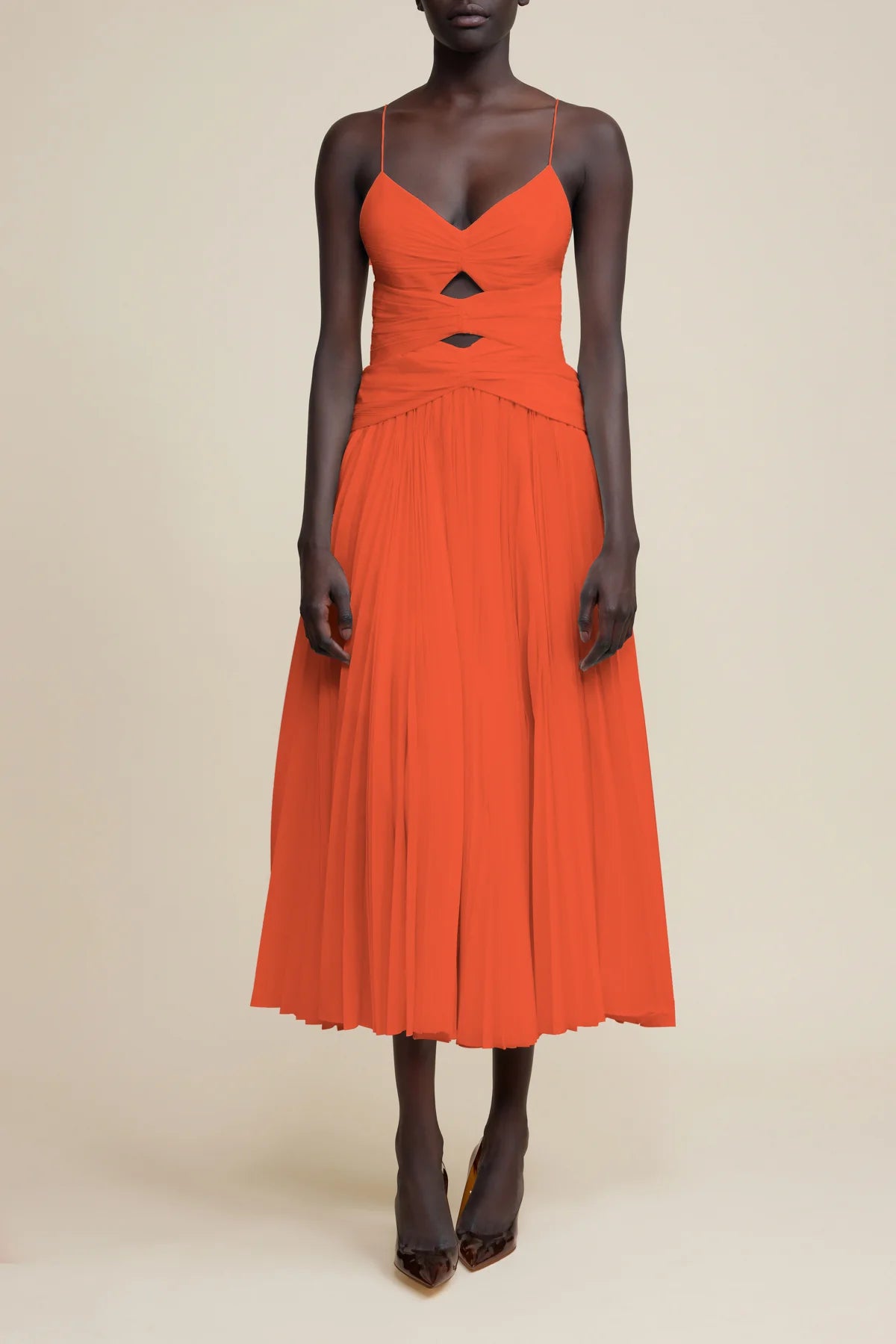 Acler Marley Maxi Dress in Tangerine - Estilo Boutique Acler Marley Maxi Dress in Tangerine - Estilo Boutique