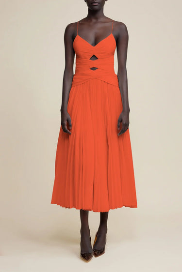 Acler Marley Maxi Dress in Tangerine - Estilo Boutique