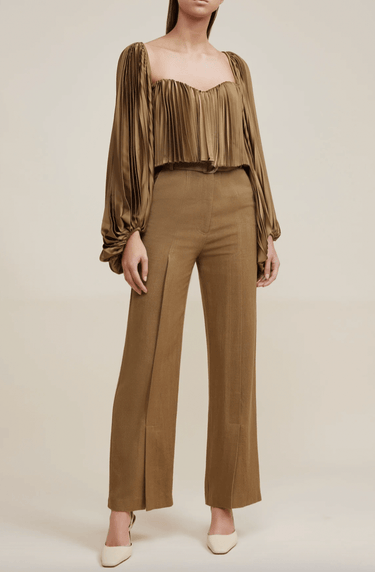 Acler Pickets Pant in Hunter Green - Estilo Boutique