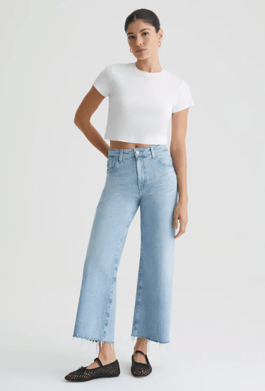 AG Saige Wide Leg Crop in Chateau - Estilo Boutique
