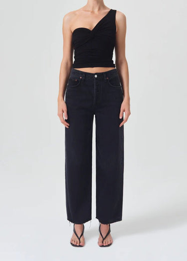 Agolde Domino Top in Black - Estilo Boutique