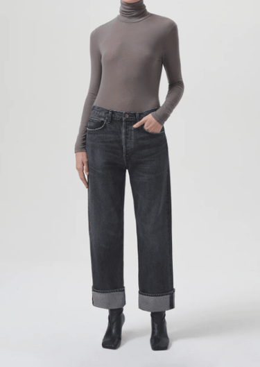 Agolde Fran Low Slung Straight Jean in Ditch - Estilo Boutique