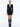 Alice + Olivia Guenda Curved Neckline Blazer Dress in Black - Estilo Boutique