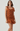 ASTR Eastwick Smocked Ruffle Mini Dress in Brown - Estilo Boutique