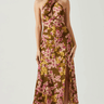 ASTR Marissa Dress in Olive Pink Floral - Estilo Boutique