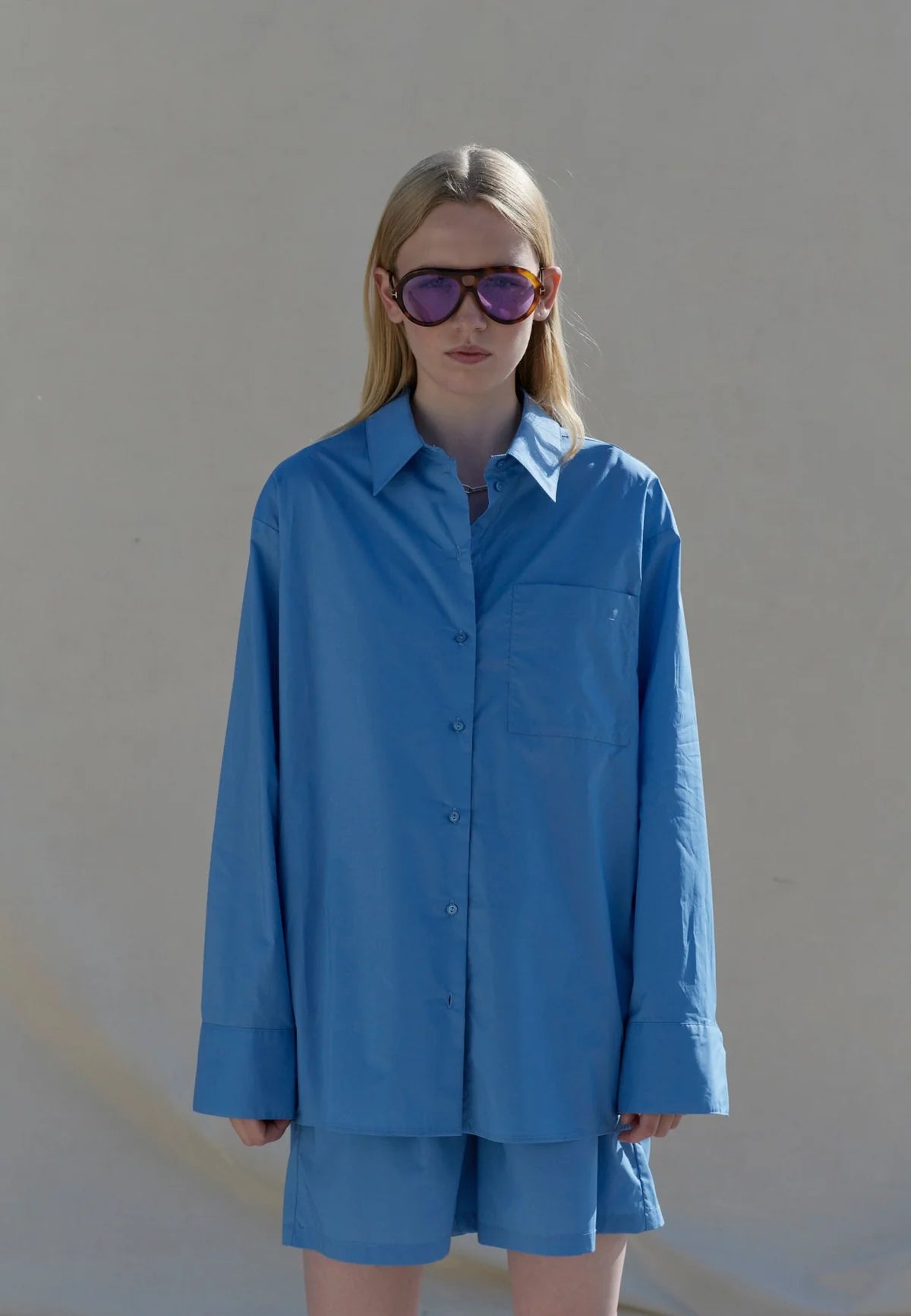 Birgitte Herskind Henriette Shirt in Oil Blue - Estilo Boutique