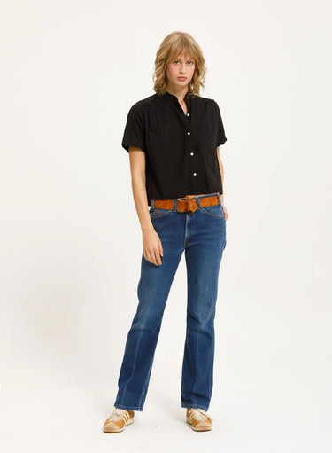 Cali Dreaming Louella Shirt in Black - Estilo Boutique