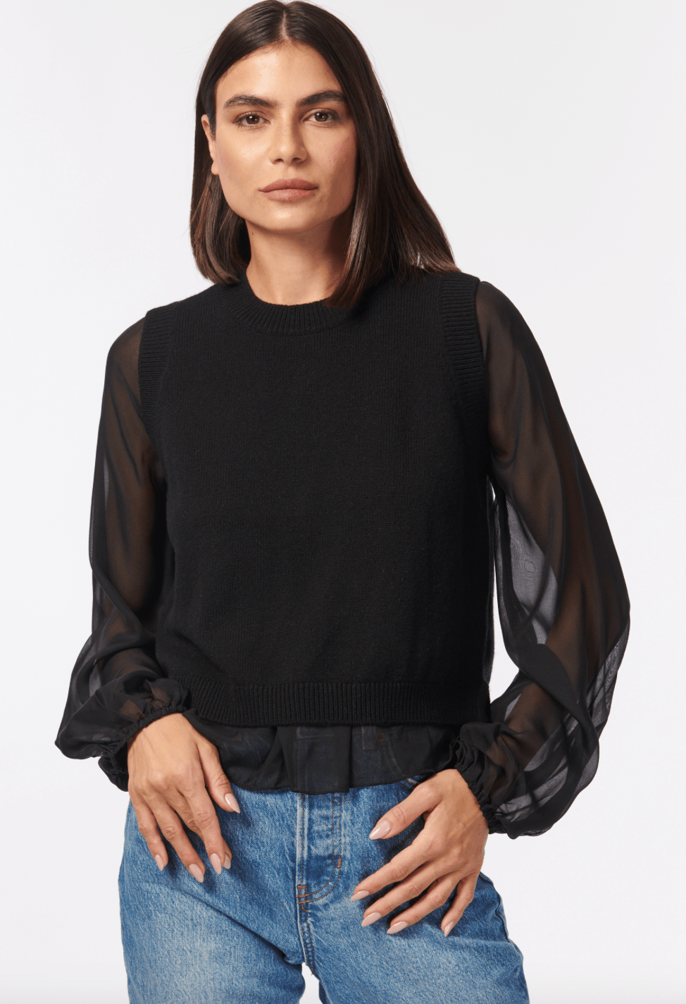 Cami Meli Sweater in Black - Estilo Boutique