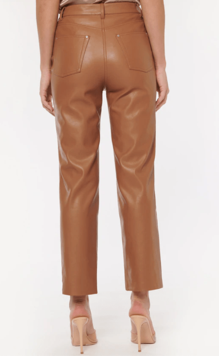 Cami NYC Hanie Vegan Leather Pant in Dark Teak - Estilo Boutique