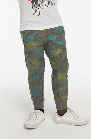 Chaser Dino Camo Joggers in Safari - Estilo Boutique