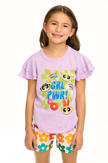 Chaser Girl Power Tee in Digital Lavender - Estilo Boutique