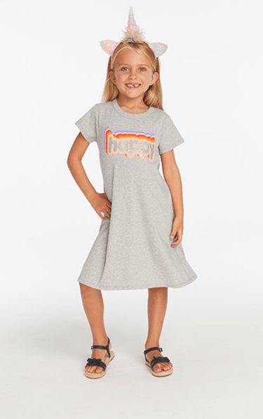 Chaser Happy Dress in Heather Grey - Estilo Boutique