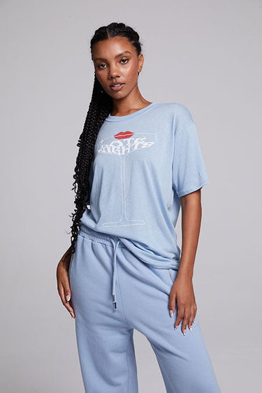 Chaser Late Night Shirt in Blue Grotto - Estilo Boutique