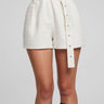 Chaser Lombard Shorts in Starry White - Estilo Boutique