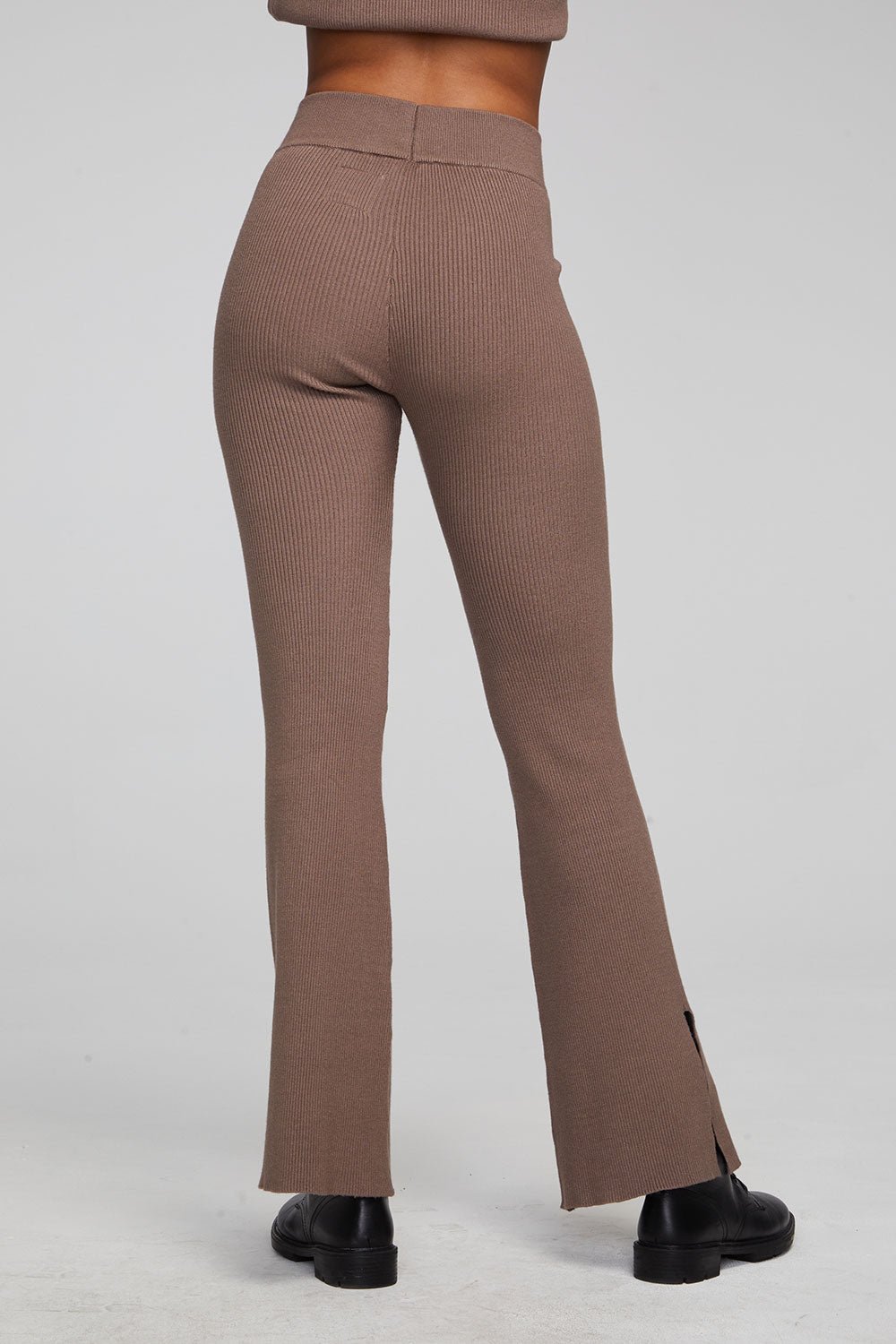 Chaser Party Deep Taupe Flare Bottoms - Estilo Boutique