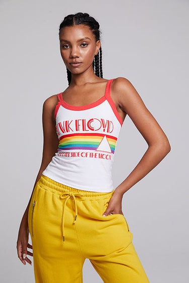 Chaser Pink Floyd Tank in White - Estilo Boutique