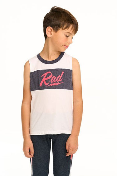 Chaser Rad Muscle Tank in White - Estilo Boutique