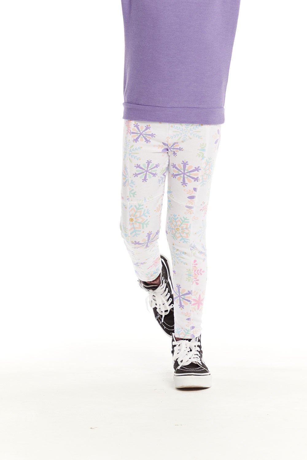 Chaser Seamed Panel Joggers in Snowflake - Estilo Boutique