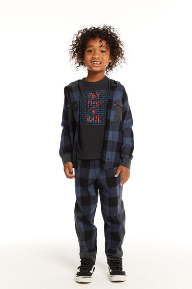 Chaser Tom Button Down in Ghost Plaid - Estilo Boutique
