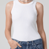 Citizens Of Humanity Isabel Rib Tank in White - Estilo Boutique
