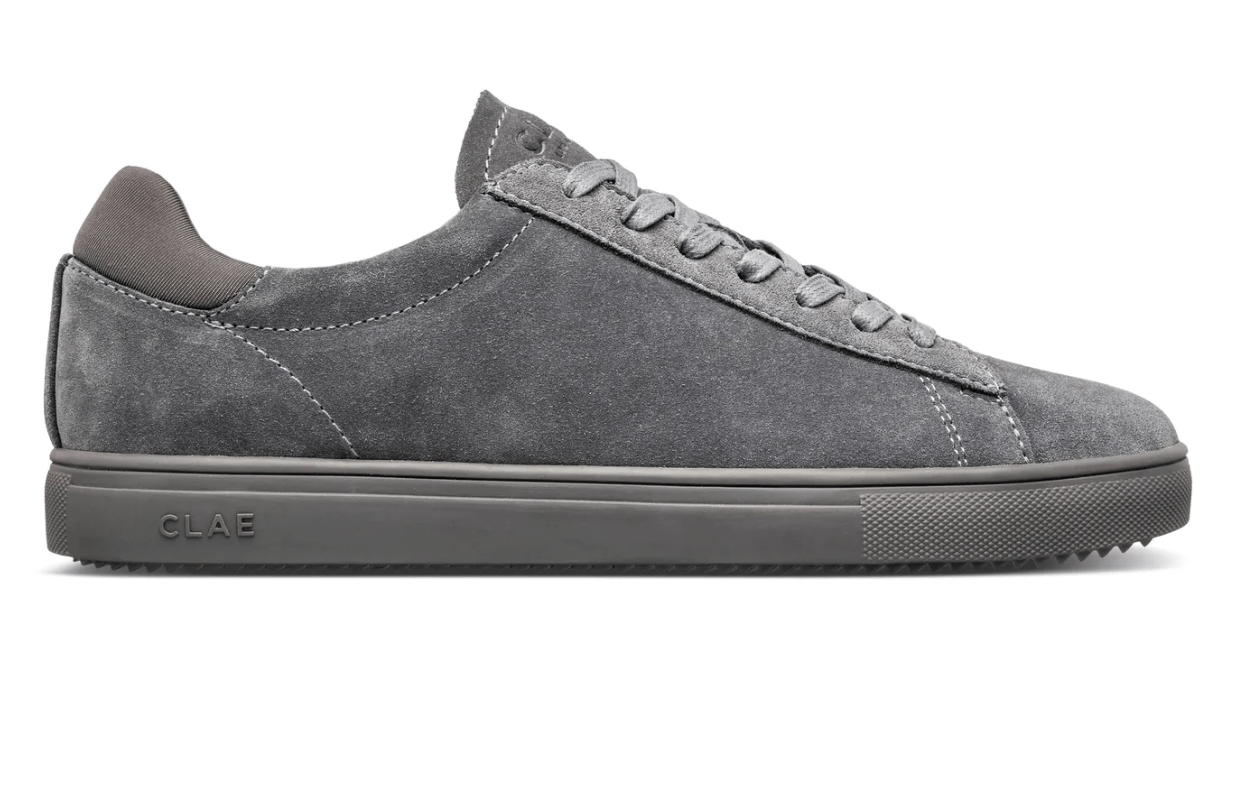 Clae Bradley Sneakers in Pearl Grey Suede - Estilo Boutique