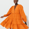 Cleobella Blythe Mini Dress in Bright Orange - Estilo Boutique