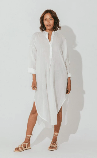Cleobella Rohita Kaftan in White - Estilo Boutique