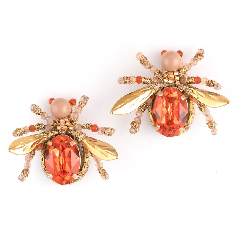 Deepa Gurnani Firefly Earrings Rose - Estilo Boutique