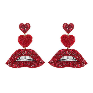 Deepa Gurnani Lips Earrings - Estilo Boutique