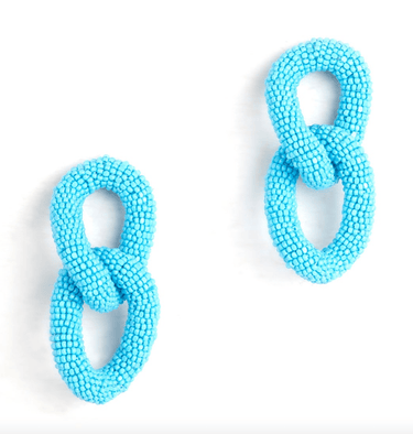 Deepa Gurnani Loulou Earrings in Turquoise - Estilo Boutique