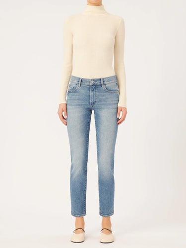 DL1961 Mila Mid Rise Cigarette in Breakwater - Estilo Boutique