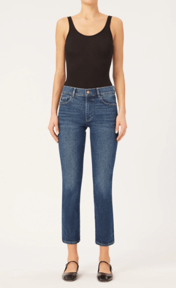 DL1961 Mila Mid Rise Cigarette in Palmwood - Estilo Boutique