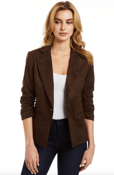 Drew Serena Blazer in Brown - Estilo Boutique