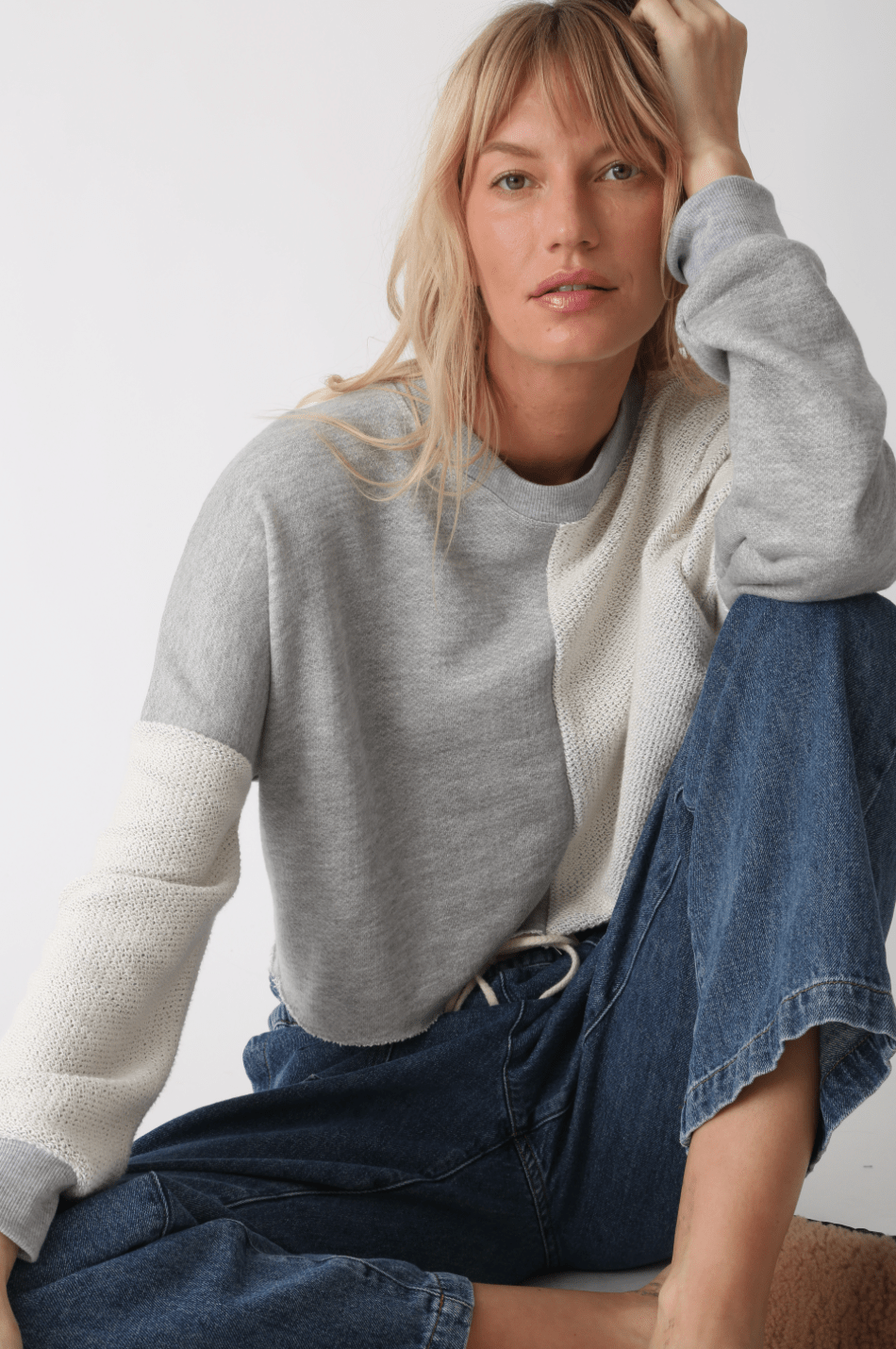 Electric & Rose Tai Sweatshirt in Heather Grey - Estilo Boutique