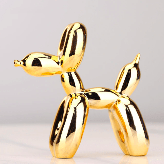 Large Golden Balloon Dog Ornament