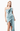 Elliat Vaudeville Satin Bow Mini Dress in Blue - Estilo Boutique