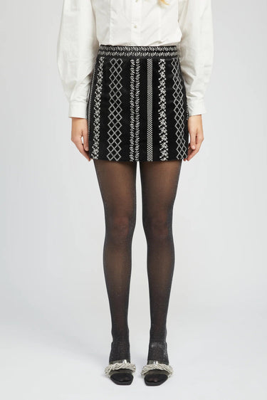 En Saison Kira Mini Skirt in Black - Estilo Boutique