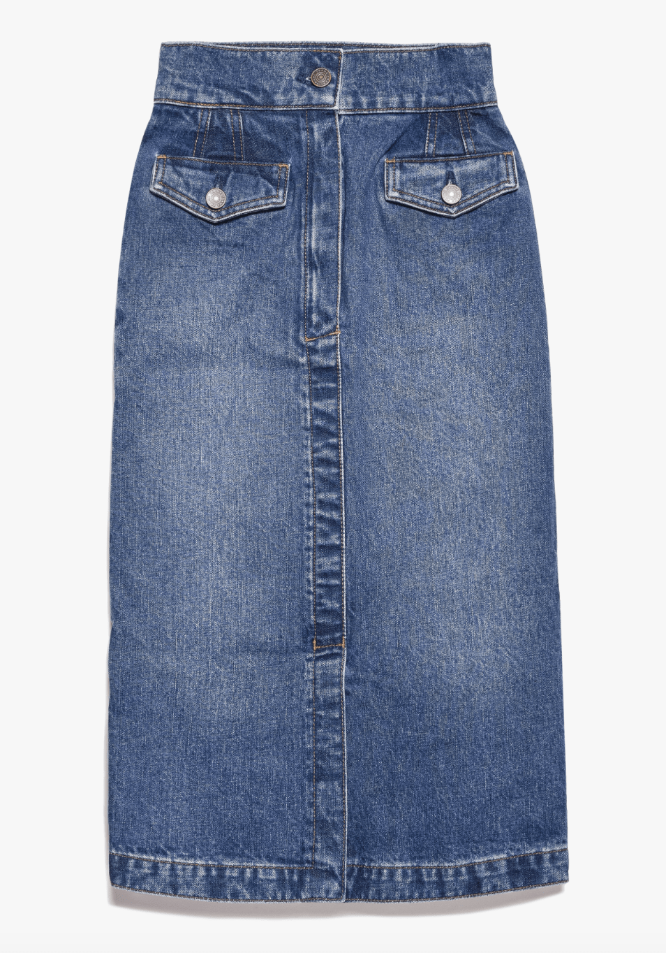 Frame Vent Front Skirt in Pearl District - Estilo Boutique