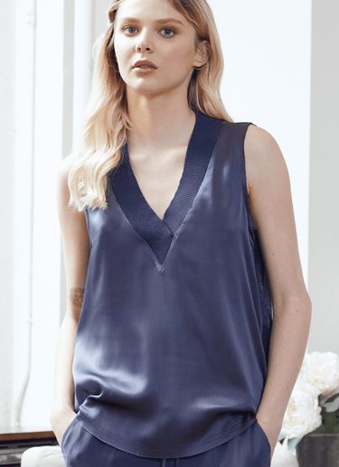 Go Silk Go Take a Ribbing Tank in Agave - Estilo Boutique