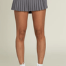 Gold Hinge Pleated Tennis Skirt in Steel - Estilo Boutique