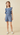 Hayden Girls Crinkle Ruffled Tank Romper in Blue - Estilo Boutique
