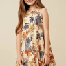 Hayden Girls Textured Botanical Tiered Tank Dress - Estilo Boutique
