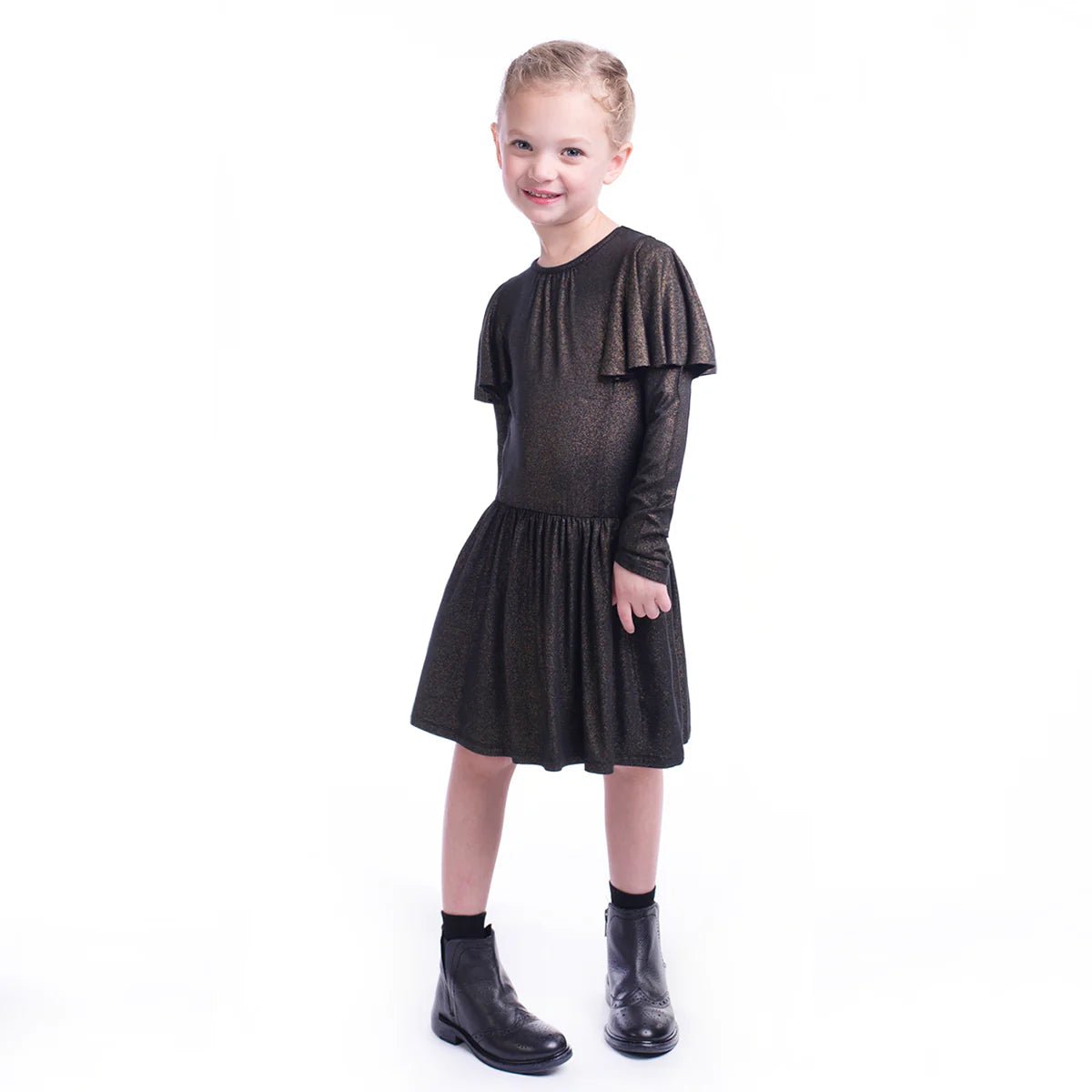 IMOGA Moritz Dress In Black Gold Estilo Boutique