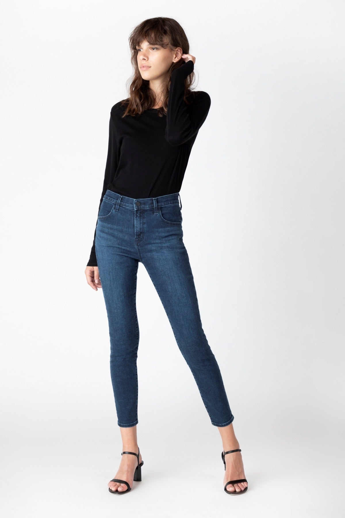 J Brand Alana Crop High Rise Jeans in Vanity