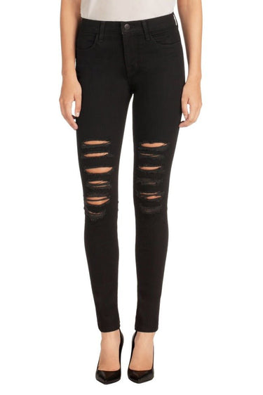 J Brand Maria High Rise Skinny in Black Heart - Estilo Boutique