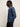 John Varvatos Linen V-Neck Sweater in Navy - Estilo Boutique