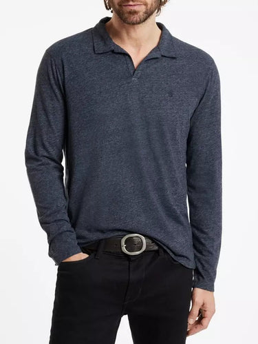 John Varvatos Mercury Polo in Navy - Estilo Boutique