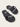 Kaanas Enigma Slides in Black - Estilo Boutique