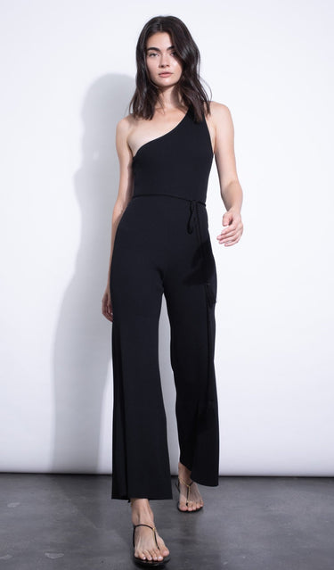 Karina Grimaldi Drusilla Knit Jumpsuit in Black - Estilo Boutique