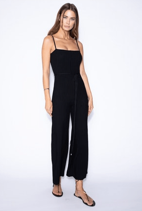 Karina Grimaldi Sidney Knit Jumpsuit in Black - Estilo Boutique